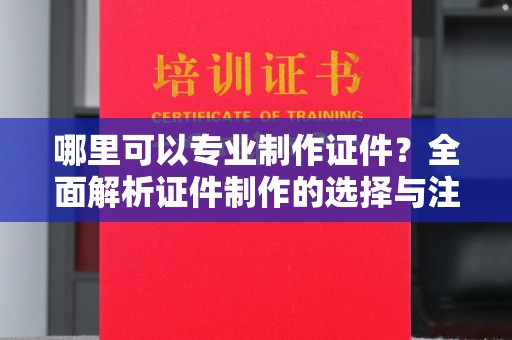 疏附哪里可以专业制作证件？全面解析证件制作的选择与注意事项